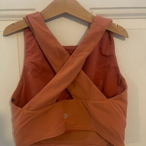 lululemon athletica Orange Cross-Back Top